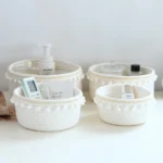 Cotton Thread Storage Basket Multipurpose Sundries Organizer Household Frame Makeup Medicine Headset Snacks Receive Box