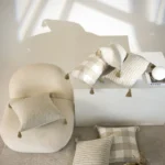 Beige Cushion Cover Nordic Striped Solid Color Pillowcase for Bedroom Sofa Bohemia Tassels Home Decor 30x50cm/45x45cm 1PC - Image 3