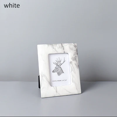 European Modern White Marble Accents Ceramic Photo Frame Rectangle 3.5x5 4x6 5x7 Inches For Home Tabletop Decoration 13 kf S489b3d76fcef4050b6ce39293d5b27adJ