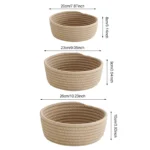 Sundries Storage Baskets Cartoon Hand Woven Kids Toys Desktop Organizer Box Tassels Laundry Baskets Makeup Cosmetic Accessories - Image 3