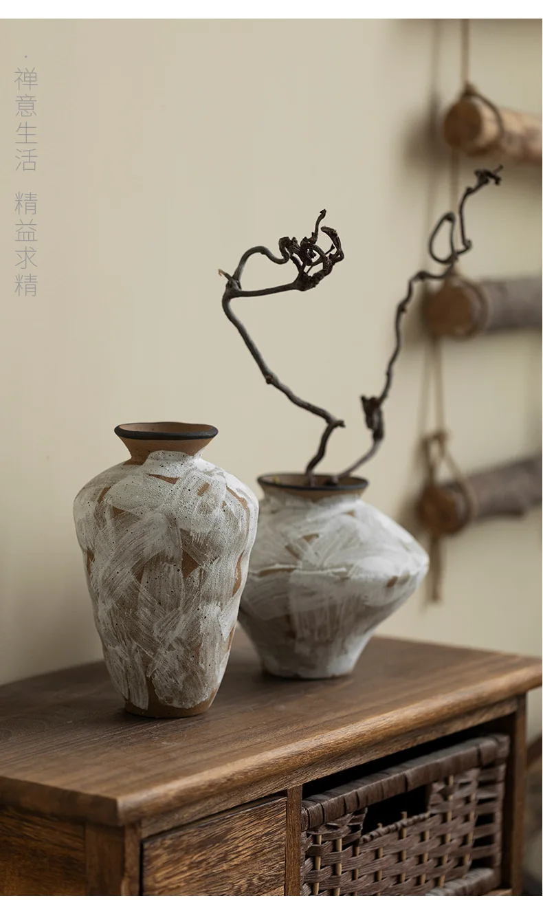 Home Decor Retro Art Wabi Sabi Style Handmade Ceramic Hydroponic Vase Hotel Decoration 6 kf S49f99192c0fb41948fc4b3ce90c06affl