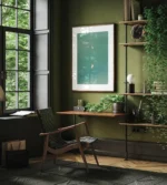 Serene Nordic Pool Scene Canvas Art for Relaxing Spaces - Image 3