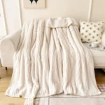 Ultra-Soft Fluffy White Blanket for Cozy Winter Nights