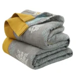 Pure Cotton Five-layer Gauze Towel Quilt A Type Cover Blanket Towel Blanket Single Double Air Conditioner Summer Cool Thin Quilt - Image 4