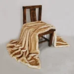 Plush soft and warm Raschel synthetic fox rabbit fur blanket, thick and luxurious girl gift, winter sofa bed, sofa - Image 4