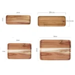 Elegant Acacia Wood Coffee Tray for BBQ & Tea Delights - Image 6