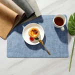 Placemats Dual Sided,Faux Leather Place Meal Mats Indoor Placemats for Dining Table Outdoor Square Non-Slip Washable Table Mats - Image 2