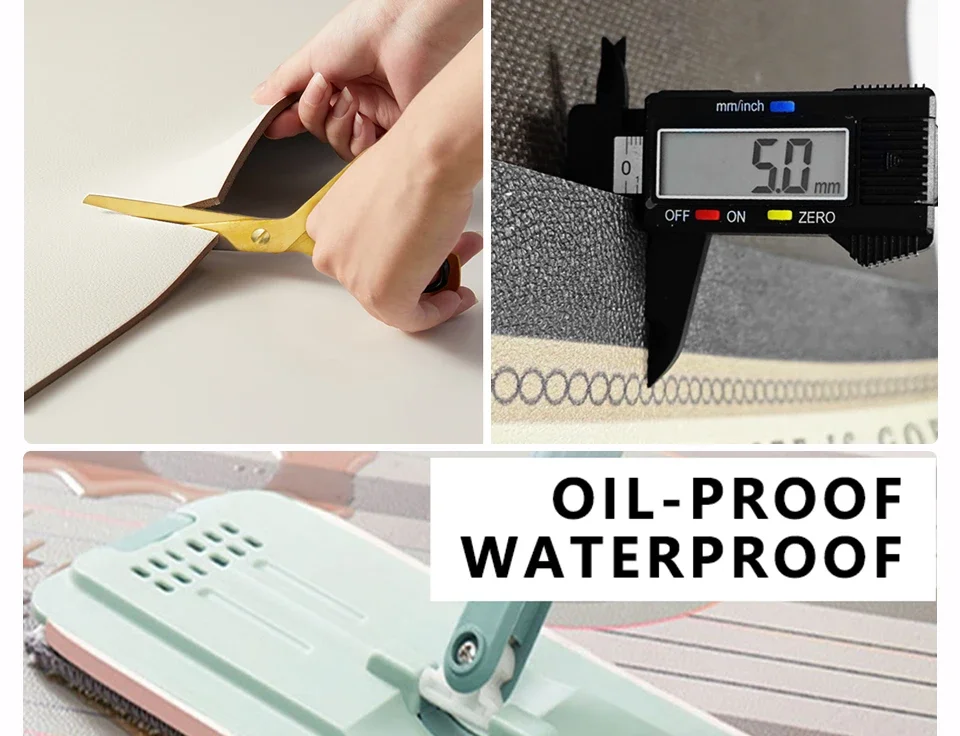 Kitchen Pvc Mat Waterproof PVC Leather Carpet Non-slip Oil-proof Home Decoration Foot Mats Long Anti-slip Area Rugs Household 8 kf S4eaf63678d6f4ffeaa662d0262e6198fv