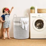 Stylish 58 L Cotton Rope Laundry Basket for Toys & Blankets - Image 6