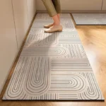 New 1 pc Japanese style soft kitchen diatomite mud floor mat, super anti slip, super absorbent, easy to handle carpet - Image 6