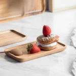 Elegant Acacia Wood Coffee Tray for BBQ & Tea Delights - Image 5