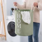 Home Storage Basket Laundry Basket Bedroom Clothes Organizer Foldable Storage Bucket Portable Hemp Rope basket - Image 5
