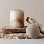 Customize Wholesale Natural Onyx Marble Candle Jar Holder Candle Vessels With Lid Home Decor Luxury Candle Vessels - Image 4