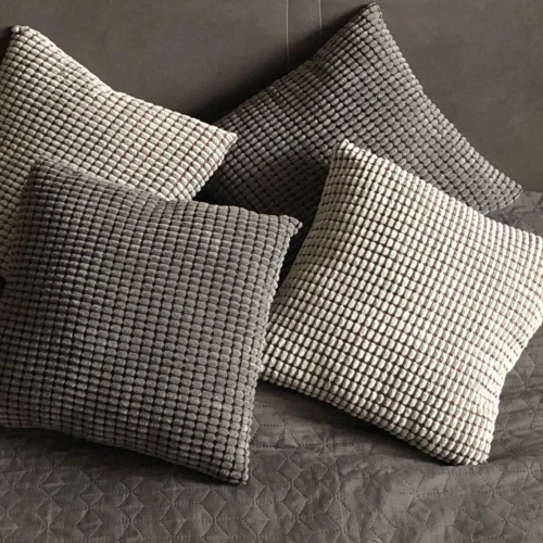 Soft Corduroy Corn Grain Cushion Cover 40/45/50/55/60cm Solid Color Throw Pillow Case For Bedroom Sofa Chair Car Home Decorative