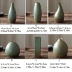 Simple ceramic vase decoration, living room home dining table decoration, hydroponic plant small vase - Image 3
