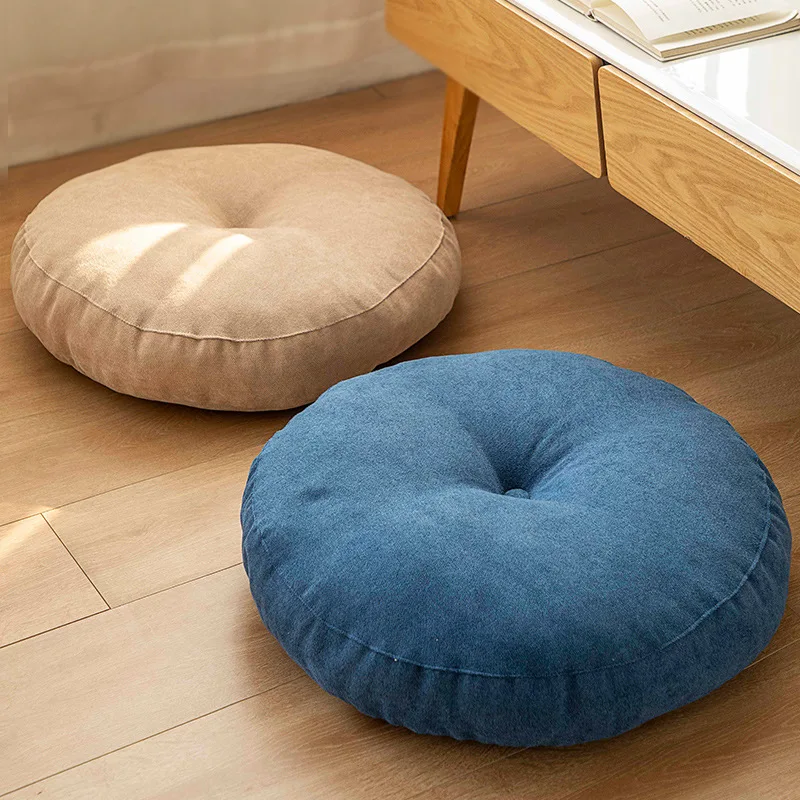 Floor Seat Pillow Solid Color Suitable for Meditation Yoga Round Seat Pads Mat Pouf Sofa Chair Bed Car Seat Pillows Cushions 2 kf S53daf3a0d1a1486fa2717d1afa19aff39