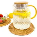 Rattan Placemat Natural Handmade Heat Resistant Thick Hot Pads Mats Rattan Trivets Kitchen Table Decoration Accessories - Image 2