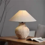 BERTH Contemporary Ceramic Table Lamp American Retro Creativity Living Room Bedroom Study Villa Hotel Homestay Desk Light