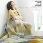 Pure Cotton Five-layer Gauze Towel Quilt A Type Cover Blanket Towel Blanket Single Double Air Conditioner Summer Cool Thin Quilt - Image 3