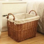 Wier Laundry Basket Dir Clothes Storage Basket Twisted Willow Weaving Home Organization Utili Basket for Fly Use - Image 2
