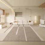 VIKAMA Simple Cream Style Living Room Carpet Light Luxury Sofa Coffee Table Blanket Bedroom Bed Full of Carpet Home Decoration - Image 4