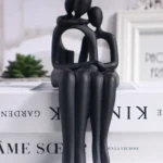 Elegant Abstract Figure Sculpture - Modern Resin Home Decor