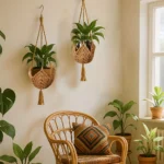 Boho Macrame Jute Crochet Hanging Planter Basket Long Plant Hanger for 3 Inch to 12 Inch Pots Indoor Outdoor Flower Pots - Image 2