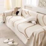 Chic Chenille Sofa Cover: Dual-Sided, Cat-Proof & Non-Slip