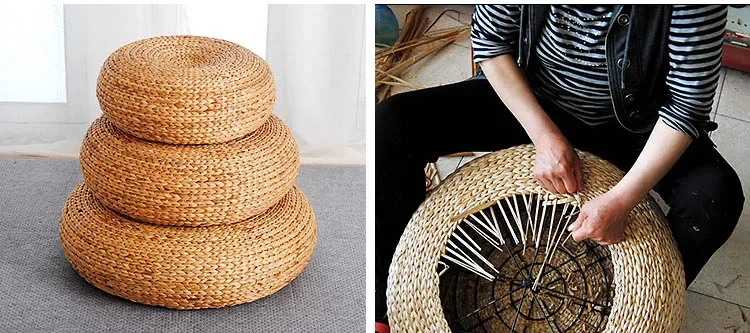 for Furniture Home Living Room Chairs Hallway Pouf Rattan Tea Ceremony Meditation Small Round Stool Balcony Decorative Stool 18 kf S57e9edbe848544fd80b1b582af5d94a18