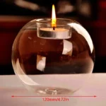 European Style Round Glass Candle Holder Christmas Halloween Dining Table Candlesticks Wedding Party Centerpieces Decorations - Image 6