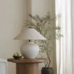 Japanese Wabi-sabi Retro Ceramic Base Table Lamps Fabric Lampshade Living Room Villa Hotel Homestay Desk Lights Decoration Home - Image 4