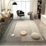 Crystal Pile Living Room Dirty Resistant Easy Care Non-Slip Carpet Premium Feeling Large Sofa Coffee Table Rugs - Image 2