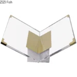 Minimalist Acrylic Transparent Bookshelf File Book Organizer Shelves Marble Base Magazine Holder Book Rack Modern Home Decor - Image 6