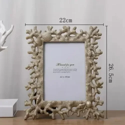 Mediterranean Coral 7" Resin Frame for Elegant Memories