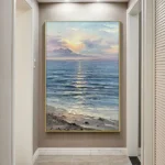 Natural Sea Wave Landscape Oil Painting Wall Canvas, Home Art, Hand Picture, Modern Artwork for Living Room, Unframed - Image 5