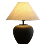 Japanese Wabi Sabi style ceramic desk lamp, new-style Chinese designer style, homestay hotel living room bedroom bedside lamp - Image 5