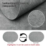 1/4/6pcs Decoration Oval Gift Placemats Heat Resistant Thick Faux Leather Non-Slip Table Mats Pad for Kitchen Coffee Dining Room - Image 4