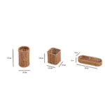 Hardness Rattan Wicker Woven Serving Baskets Household 7 Styles Drain Chopstick Fork Spoon Holder Handwoven Rattan Basket - Image 6