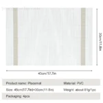 Placemats Set of 4/6 Heat Resistant Stain Resistant Non-Slip Woven Vinyl Insulation Placemats, Washable Durable Table Mats - Image 5