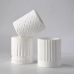 Serene 200 ml White Ceramic Candle Jar for Elegant Decor - Image 3