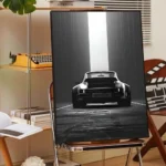 Stunning Black & White Luxury Car Canvas Art for Modern Homes - Image 6