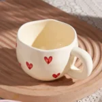 Creative Love Makeup High Beauty Ceramic Water Cup - Image 2