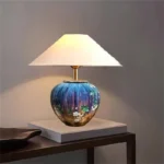 BERTH Contemporary Ceramic Table Lamp American Retro Creativity Living Room Bedroom Study Villa Hotel Homestay Desk Light - Image 3