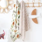 Bamboo Baby Blankets Newborn Muslin Swaddle 120x120 Nursery Blanket Baby Wrap Swaddle Blanket Super Soft - Image 6