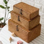 Chic Handmade Wicker Storage Box for Stylish Organization
