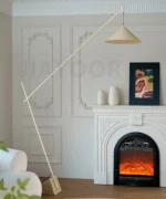 Light French Floor Lamp Nordic Modern Living Room Lamp Bedroom Marble Standing Lamp Fishing Lamp Home Decoration Lamp LED Light - Image 5