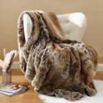 Luxury Battilo Faux Fur Throw Blanket - Cozy Winter Comfort - Image 5