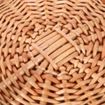 Foldable Picnic Basket Wicker Tray Decor Daily Supplies Multi-function Storage Shopping Bins with Lids - Image 6