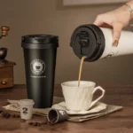 Steel Vacuum Coffee Cup 500ml Double Wall Ice Cooler Home Coffee Car Vacuum Flask - Image 4
