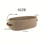 Handcrafted Nordic Cotton Rope Baskets for Stylish Storage - Image 5